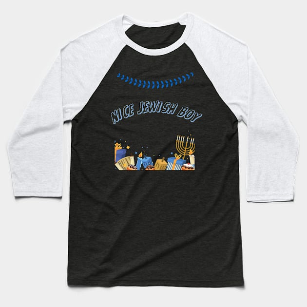 nice jewish boy Baseball T-Shirt by vaporgraphic